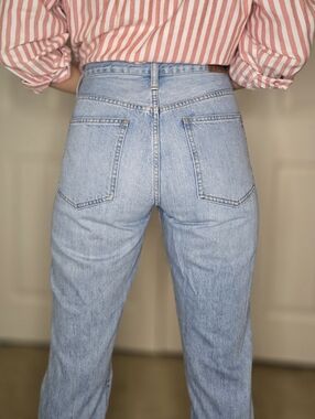 Madewell The Perfect Summer Jean Light Wash High Rise Straight Size 30